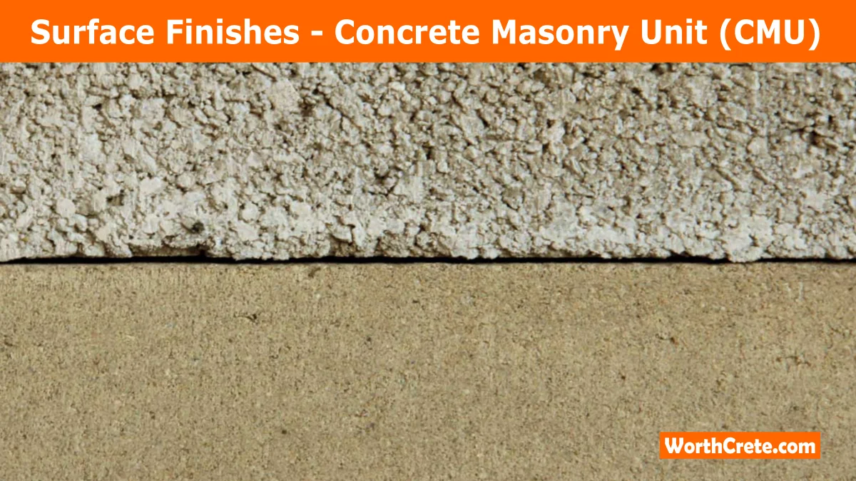 Surface Finishes Concrete Masonry Unit Cmu